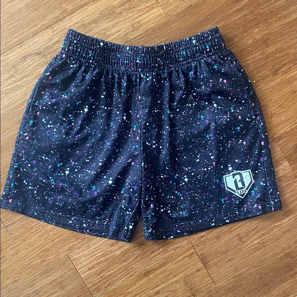 Baseball Lifestyle 101 Splatter Shorts Size youth large - Picture 2 of 3